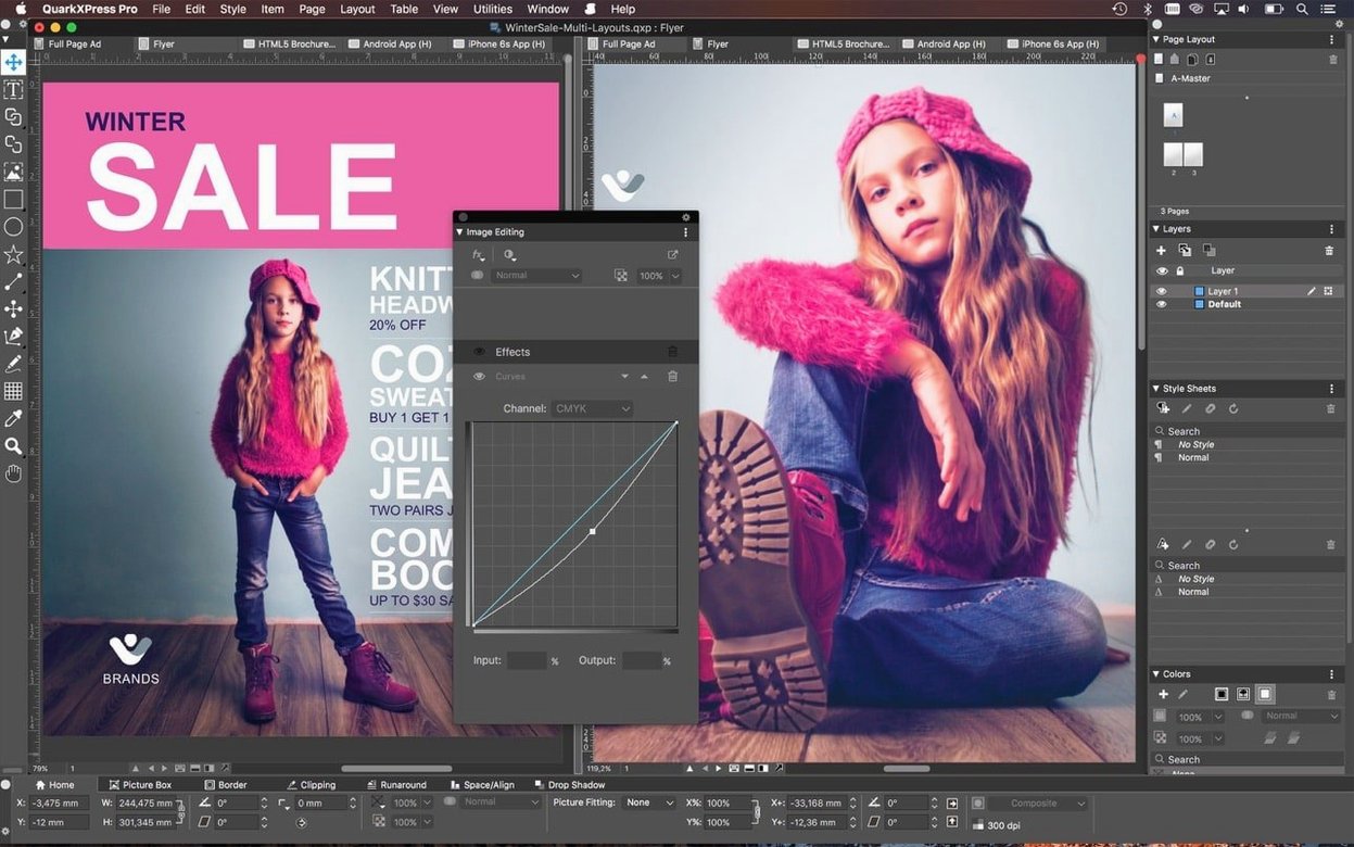 QuarkXPress showcase 1 quarkxpress — screen capture