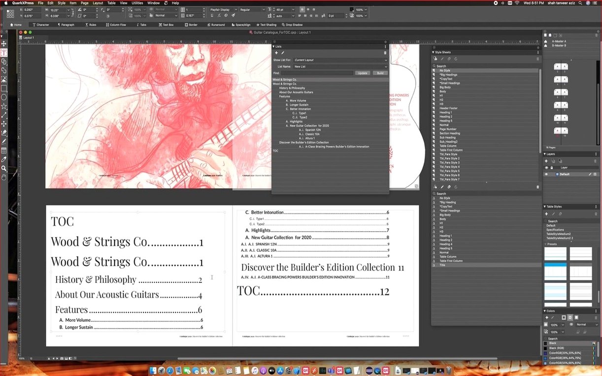 QuarkXPress showcase 2 QuarkXPress capture 2