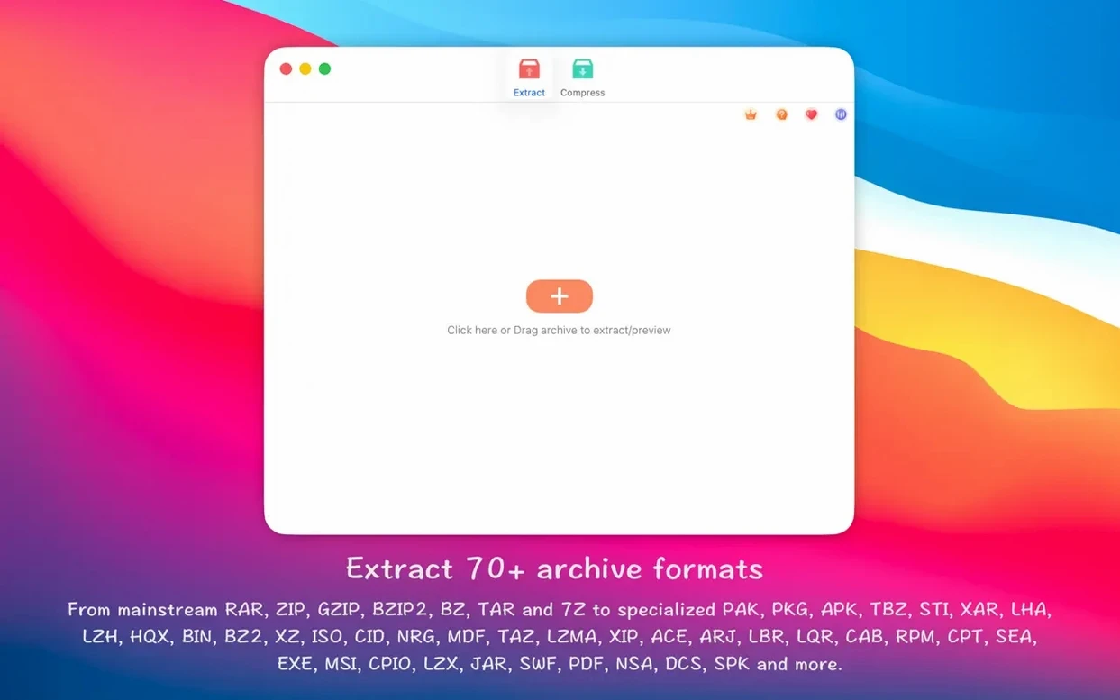 RAR Extractor - unzip showcase 1 rar extractor - unzip torrent mac, main view