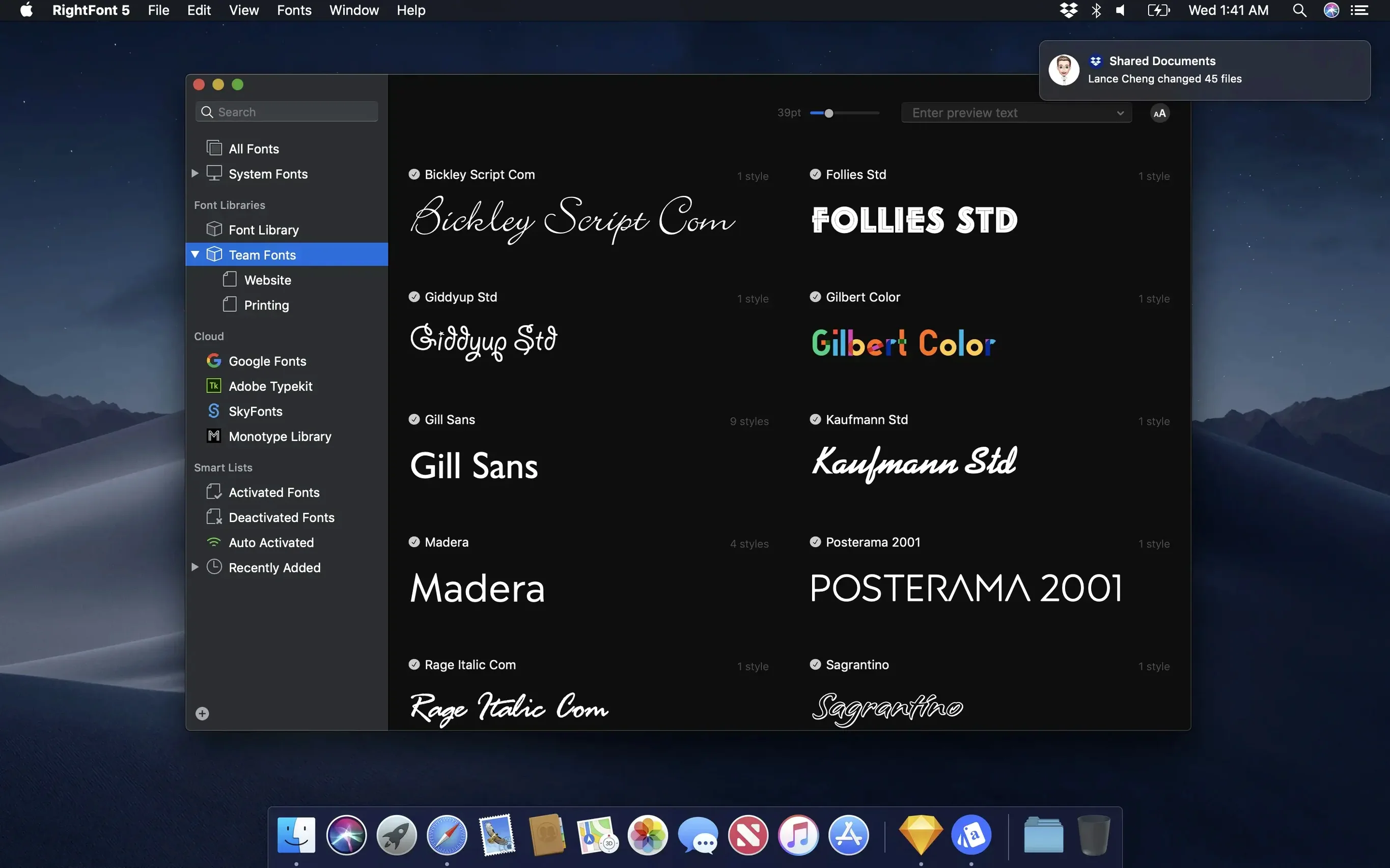 RightFont — closer look 2 RightFont view 2 on macOS