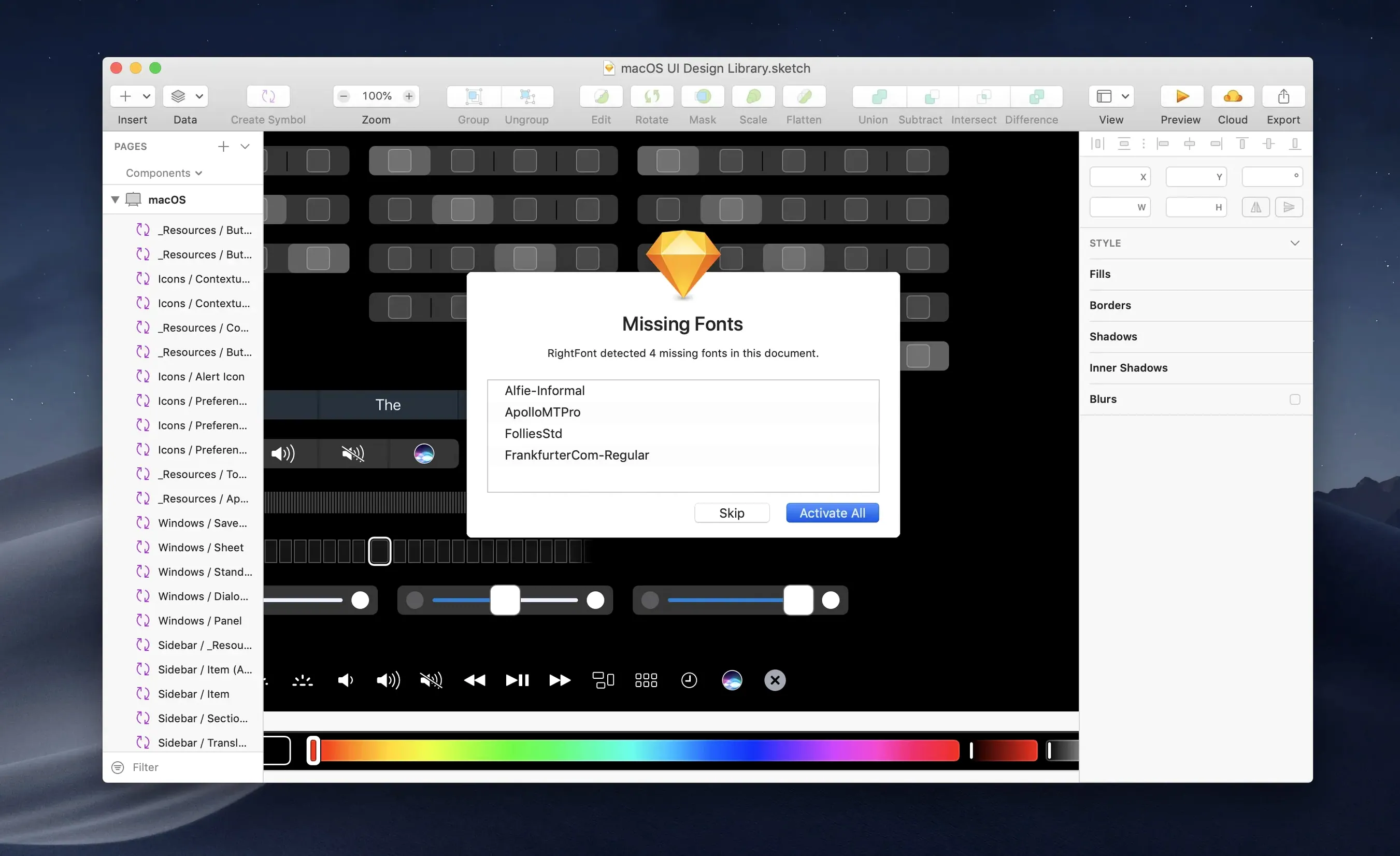 RightFont — closer look 3 RightFont view 3 on macOS