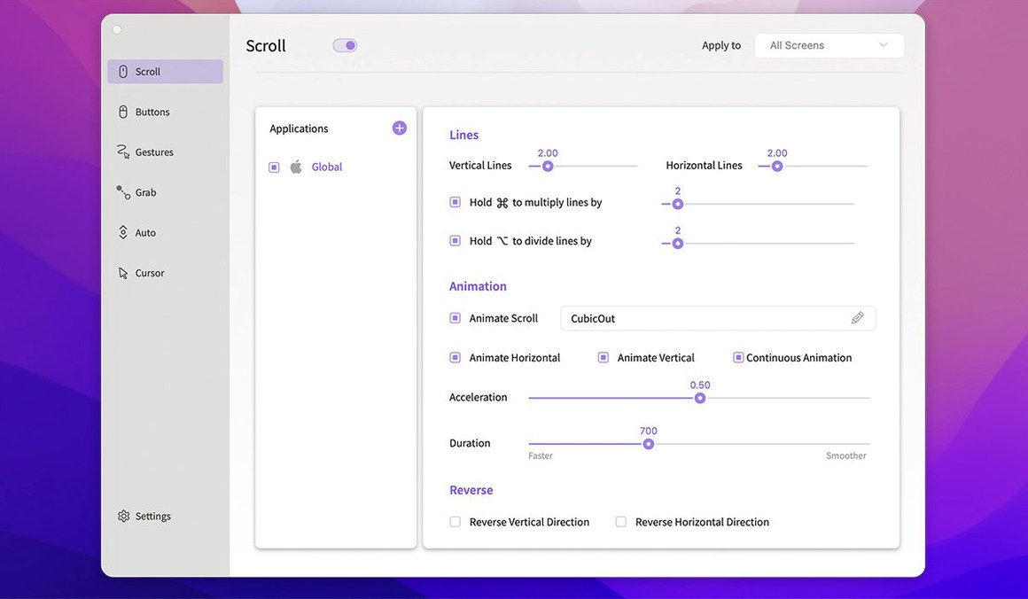 Smooze Pro — closer look 2 Smooze Pro view 2 on macOS