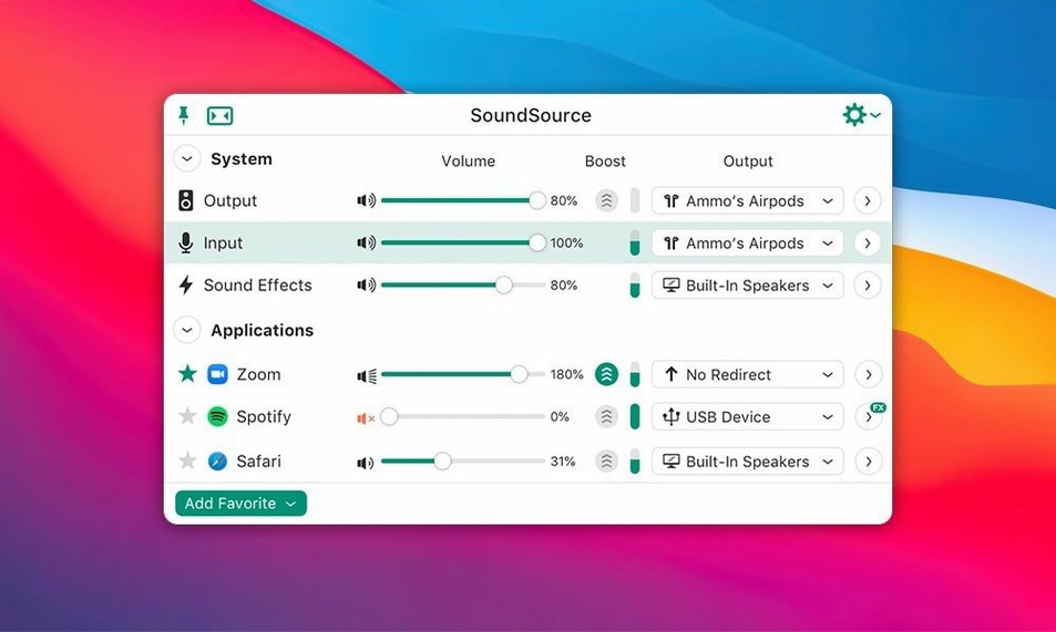 SoundSource showcase 1 soundsource license key — screen capture