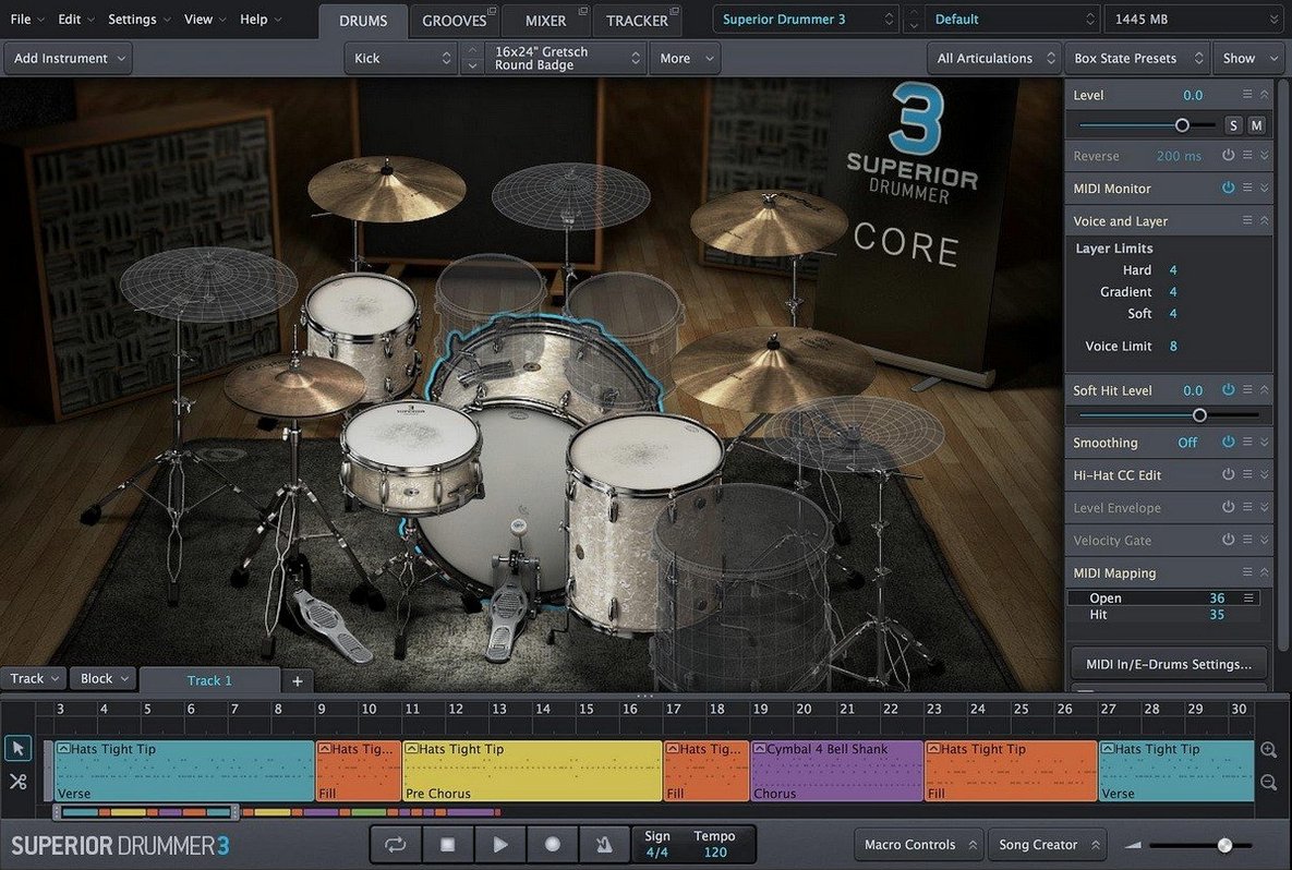Superior Drummer showcase 1 superior drummer 3 torrent mac, main view
