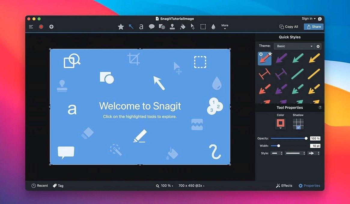 TechSmith Snagit showcase 1 snagit torrent — screen capture