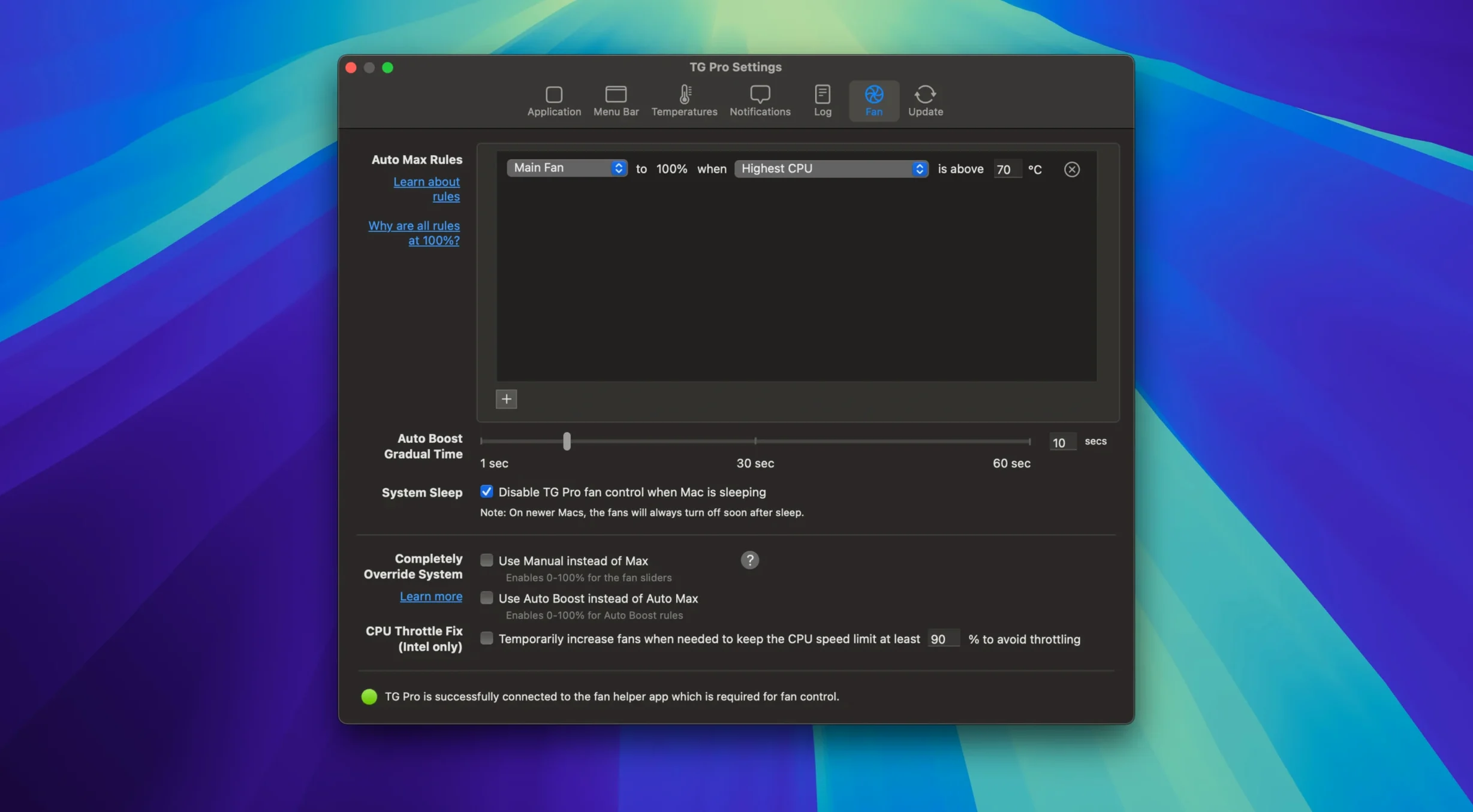 TG Pro — closer look 3 TG Pro view 3 on macOS