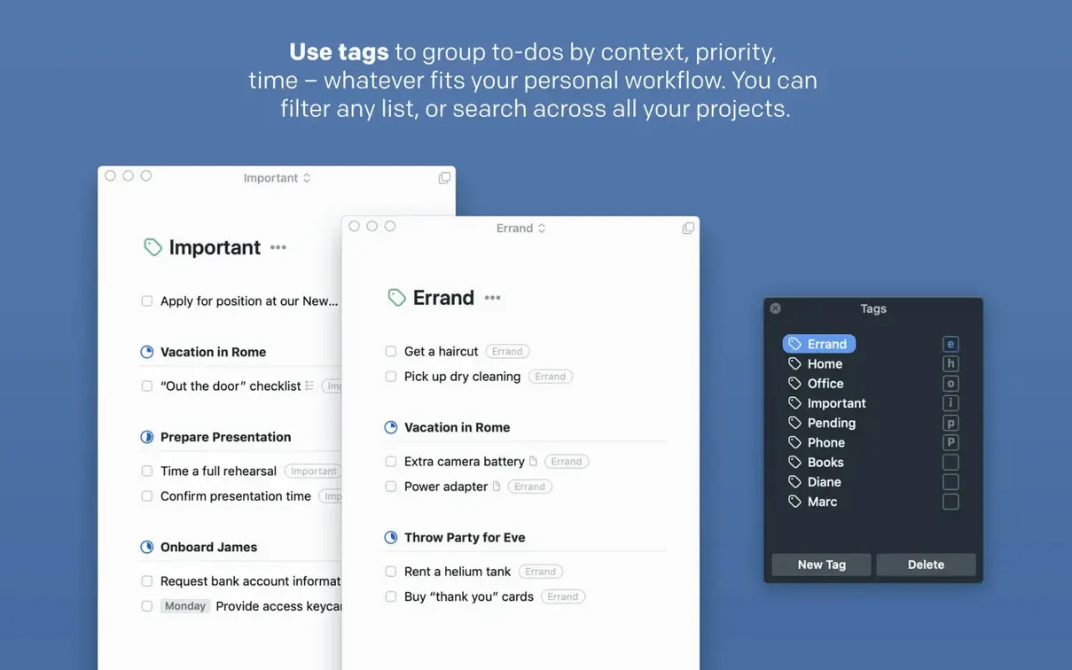 Things — closer look 6 Things view 6 on macOS