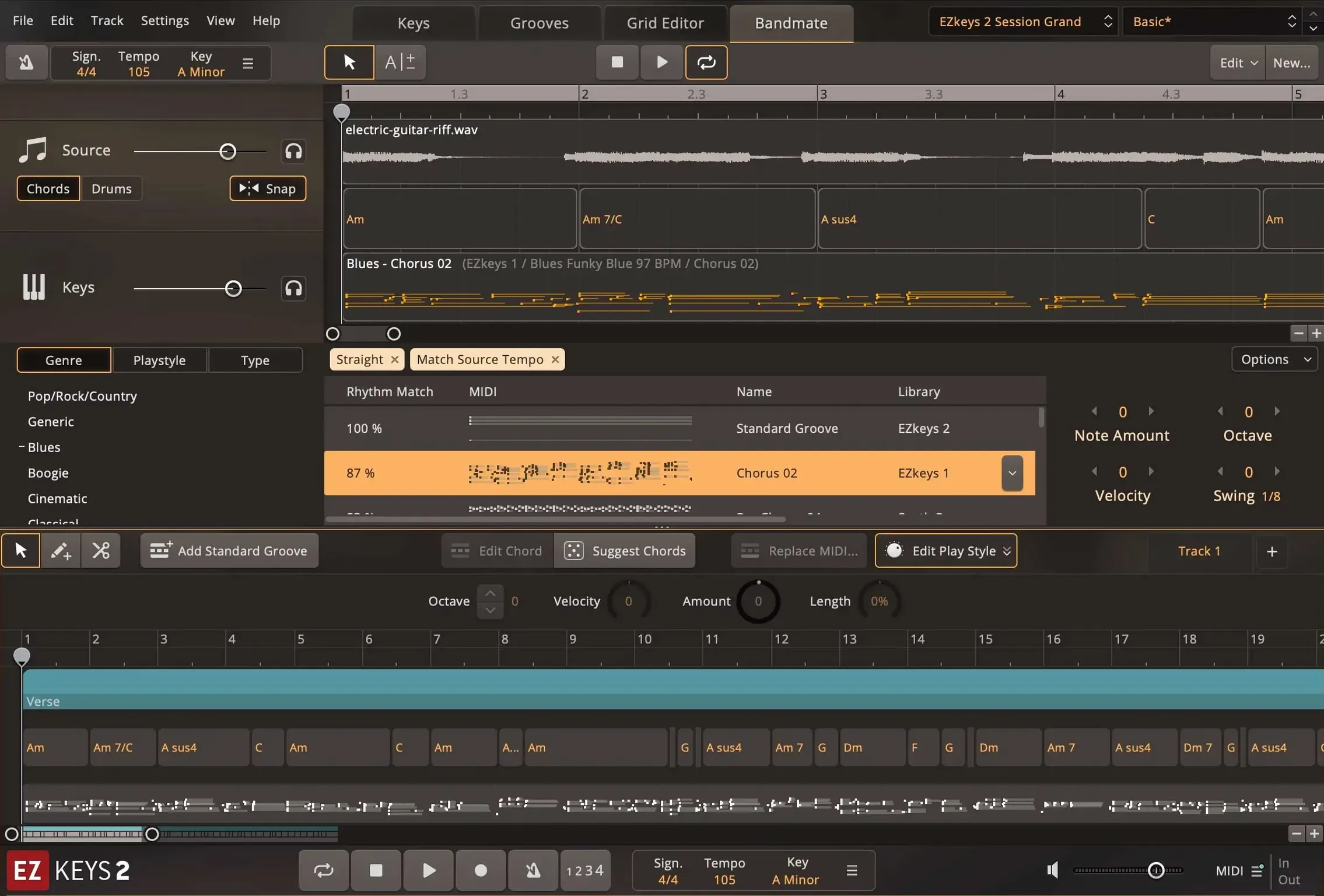 Toontrack EZkeys — closer look 5 Toontrack EZkeys view 5 on macOS