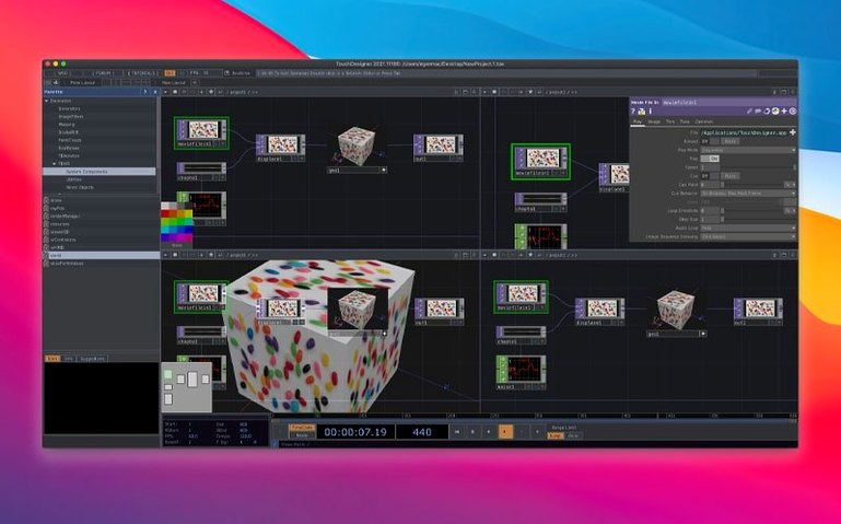 TouchDesigner — closer look 3 TouchDesigner view 3 on macOS