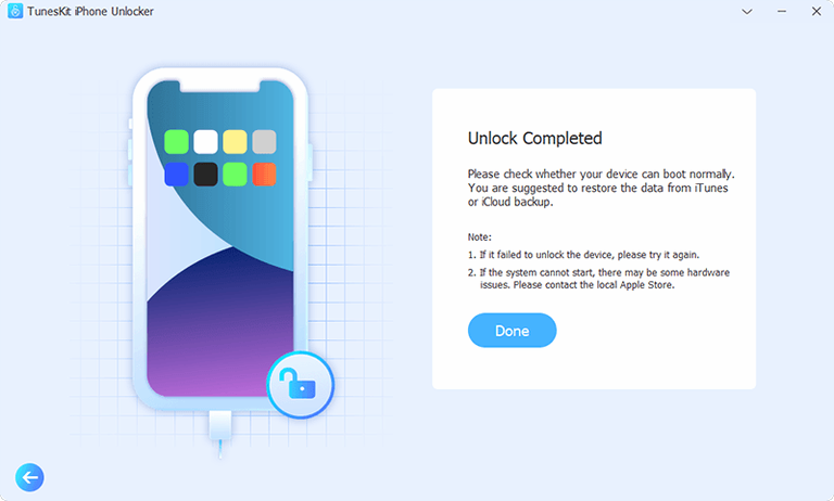TunesKit iPhone Unlocker — closer look 4 TunesKit iPhone Unlocker view 4 on macOS