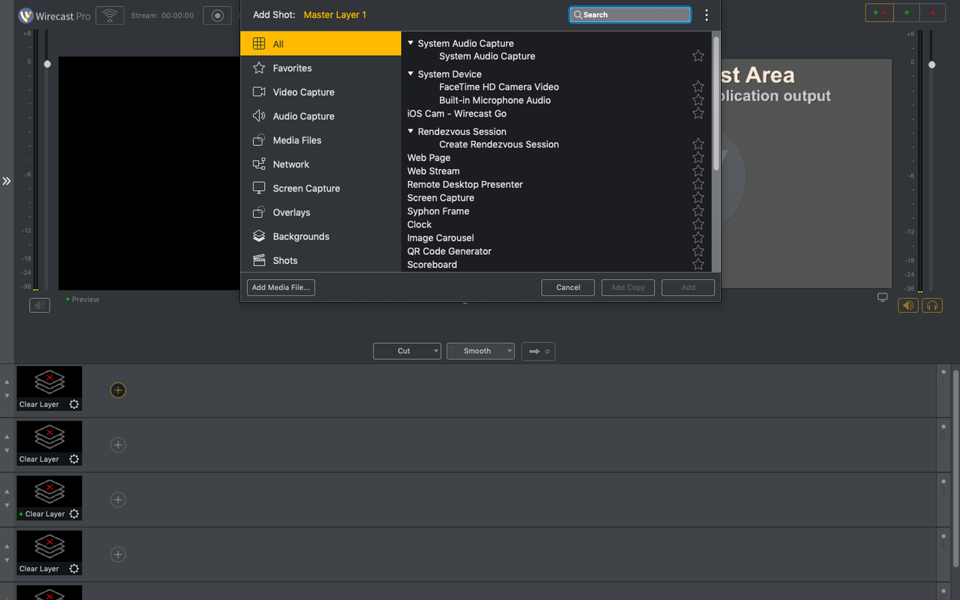 Wirecast Pro showcase 2 Wirecast Pro capture 2