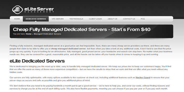 cheap managed dedicated server